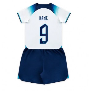 Maillot de foot Angleterre Harry Kane #9 Domicile enfant Monde 2022 Manches Courte (+ pantalon court)